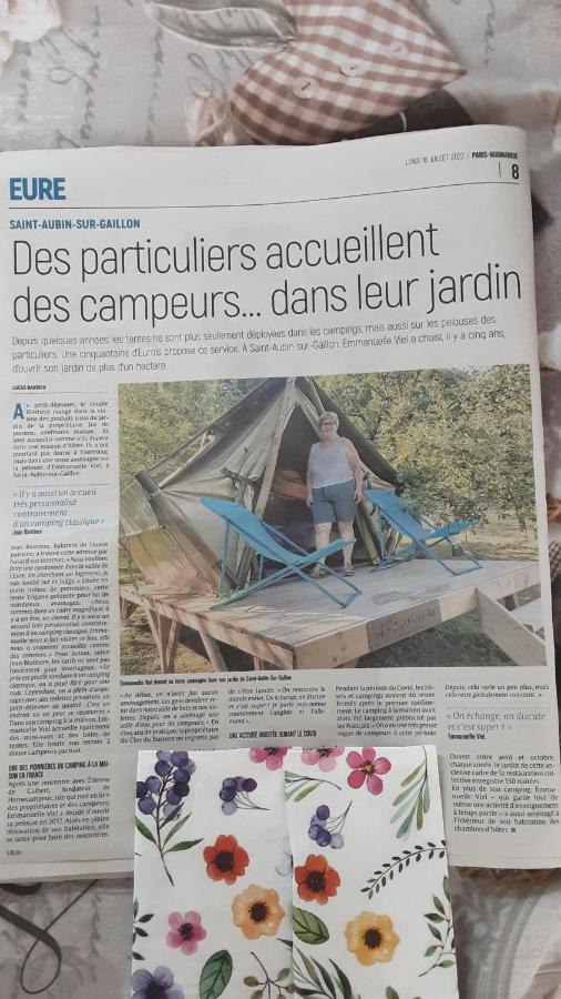 LODGE EXTERIEUR 2 PERSONNES  Saint-Aubin-sur-Gaillon Esterno foto